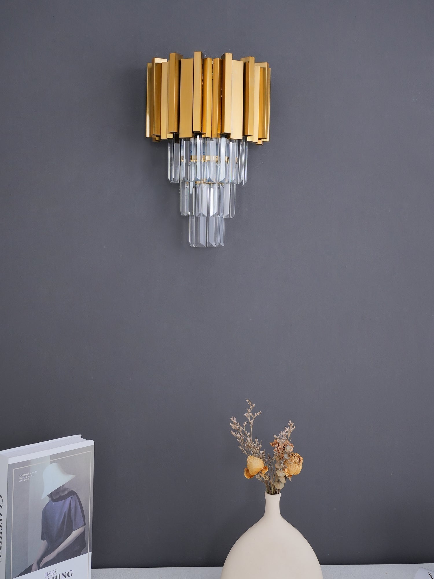 Vevyniel Postmoderne Luxe Empire Cristal Applique Murale - Neutralighting