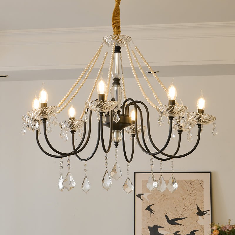 Cisoren Lustre Postmoderne de Luxe en Cristal et Perles - Neutralighting
