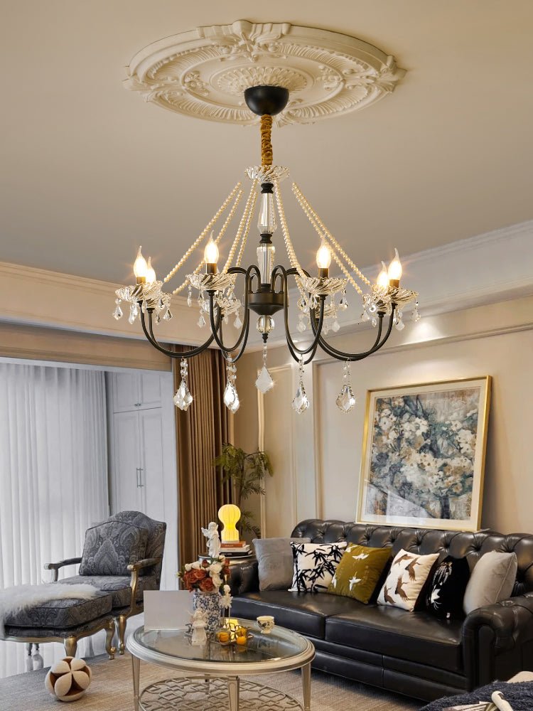 Cisoren Lustre Postmoderne de Luxe en Cristal et Perles - Neutralighting