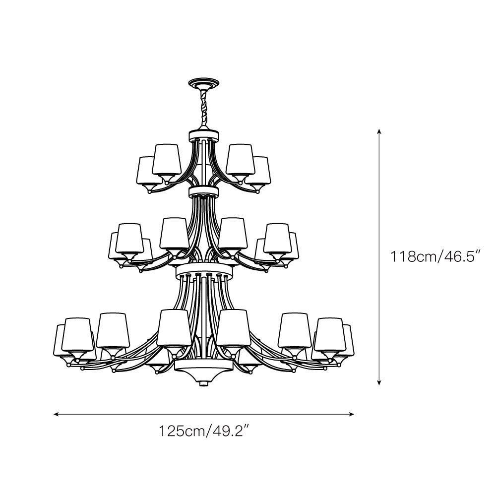 Ulrinara Chandelier Laiton Verre Luxe Postmoderne Salon - Neutralighting