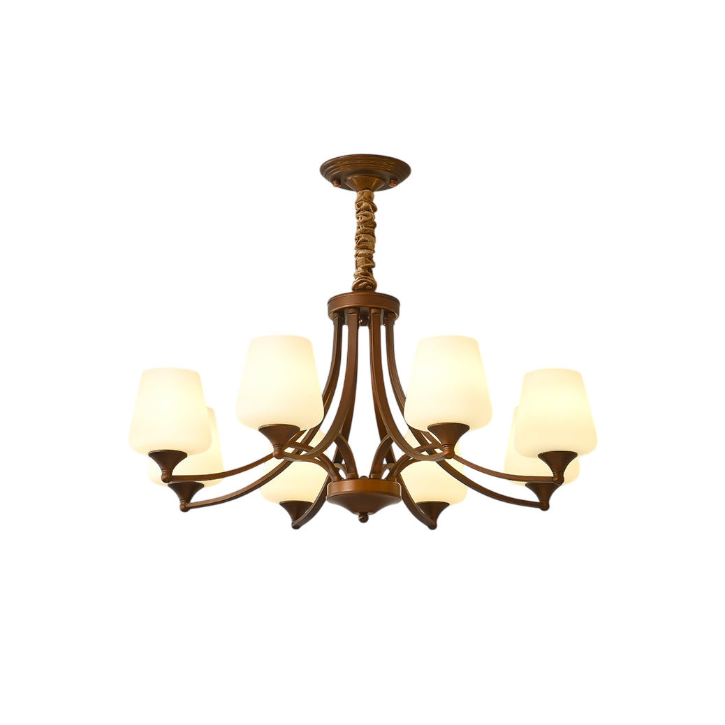 Ulrinara Chandelier Laiton Verre Luxe Postmoderne Salon - Neutralighting