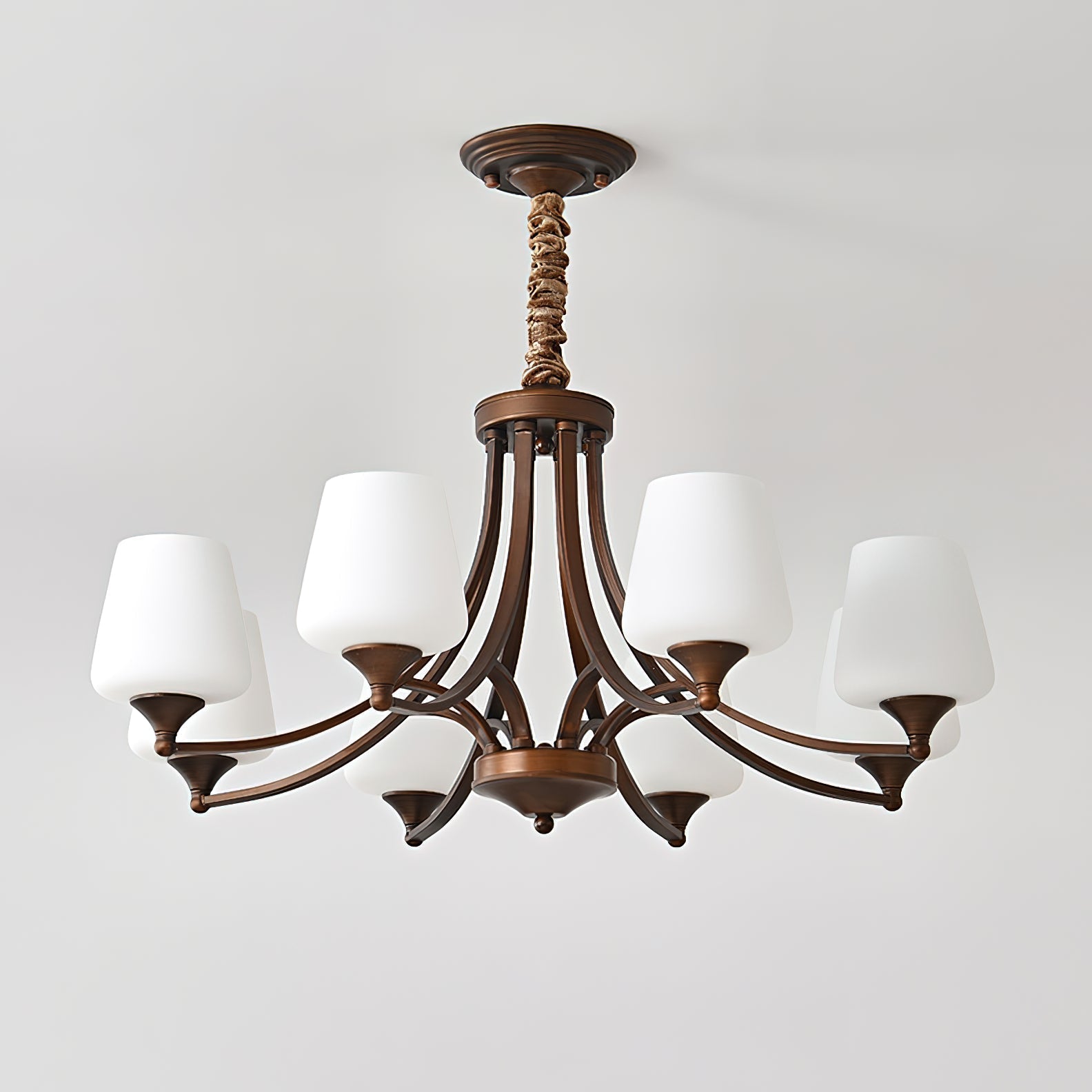 Ulrinara Chandelier Laiton Verre Luxe Postmoderne Salon - Neutralighting