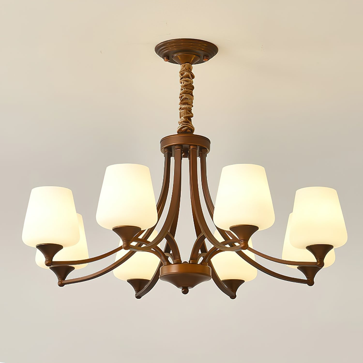 Ulrinara Chandelier Laiton Verre Luxe Postmoderne Salon - Neutralighting