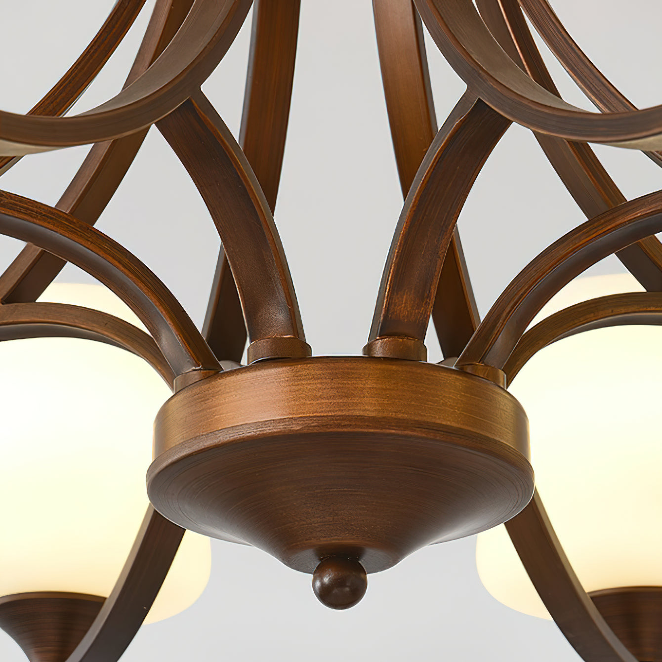 Ulrinara Chandelier Laiton Verre Luxe Postmoderne Salon - Neutralighting
