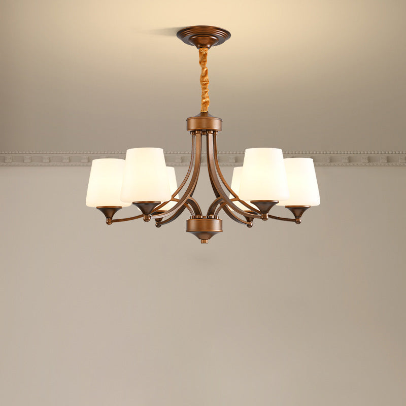 Ulrinara Chandelier Laiton Verre Luxe Postmoderne Salon - Neutralighting