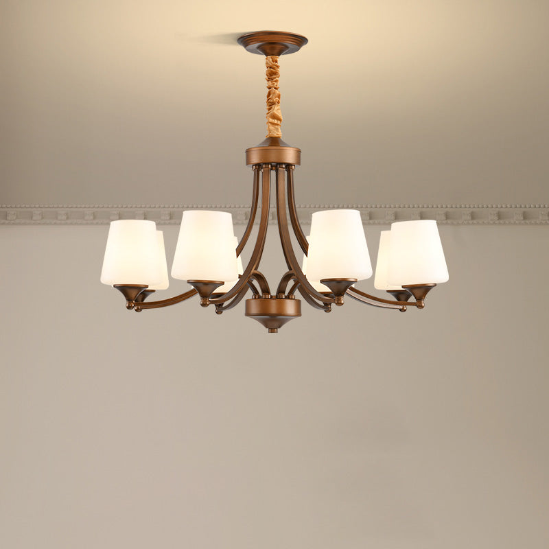 Ulrinara Chandelier Laiton Verre Luxe Postmoderne Salon - Neutralighting