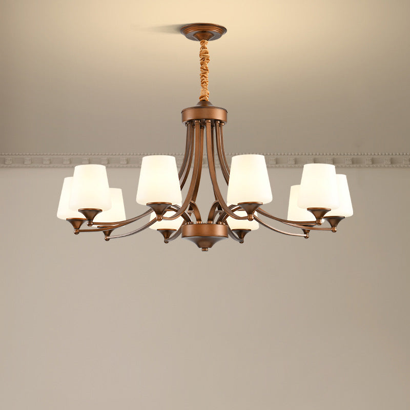 Ulrinara Chandelier Laiton Verre Luxe Postmoderne Salon - Neutralighting