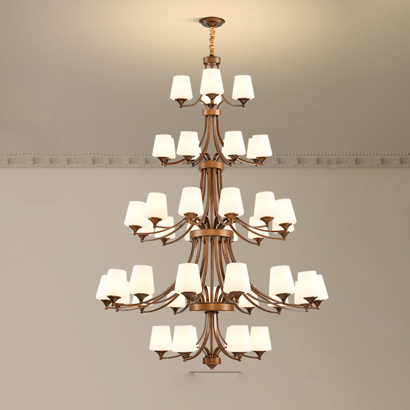 Ulrinara Chandelier Laiton Verre Luxe Postmoderne Salon - Neutralighting