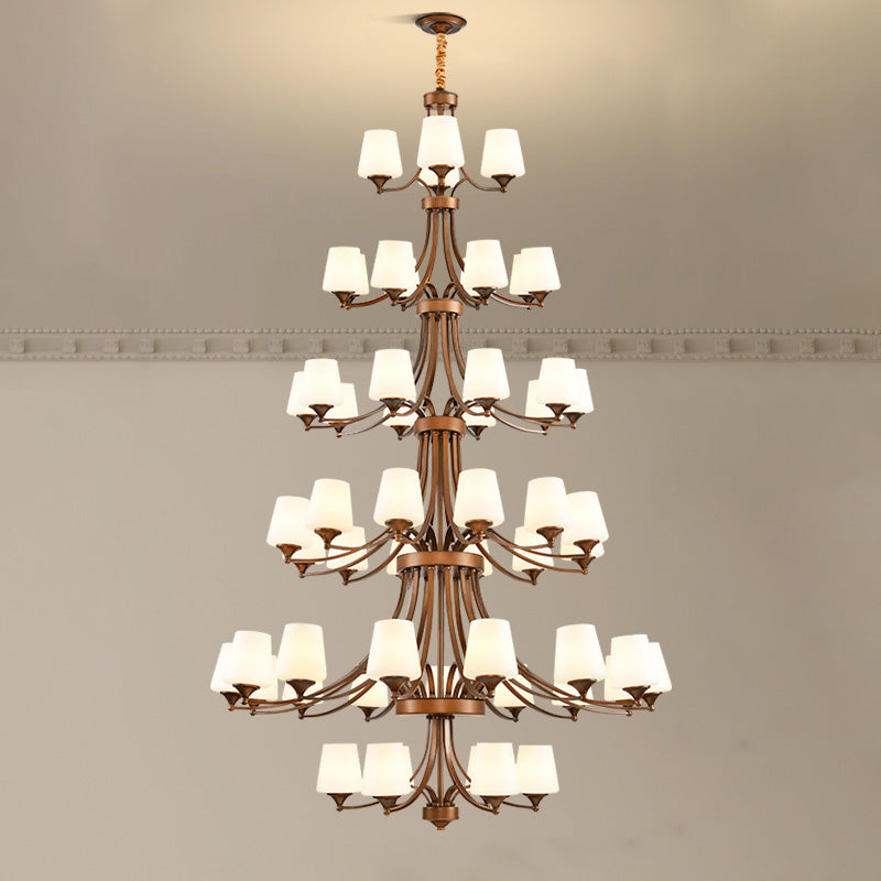 Ulrinara Chandelier Laiton Verre Luxe Postmoderne Salon - Neutralighting