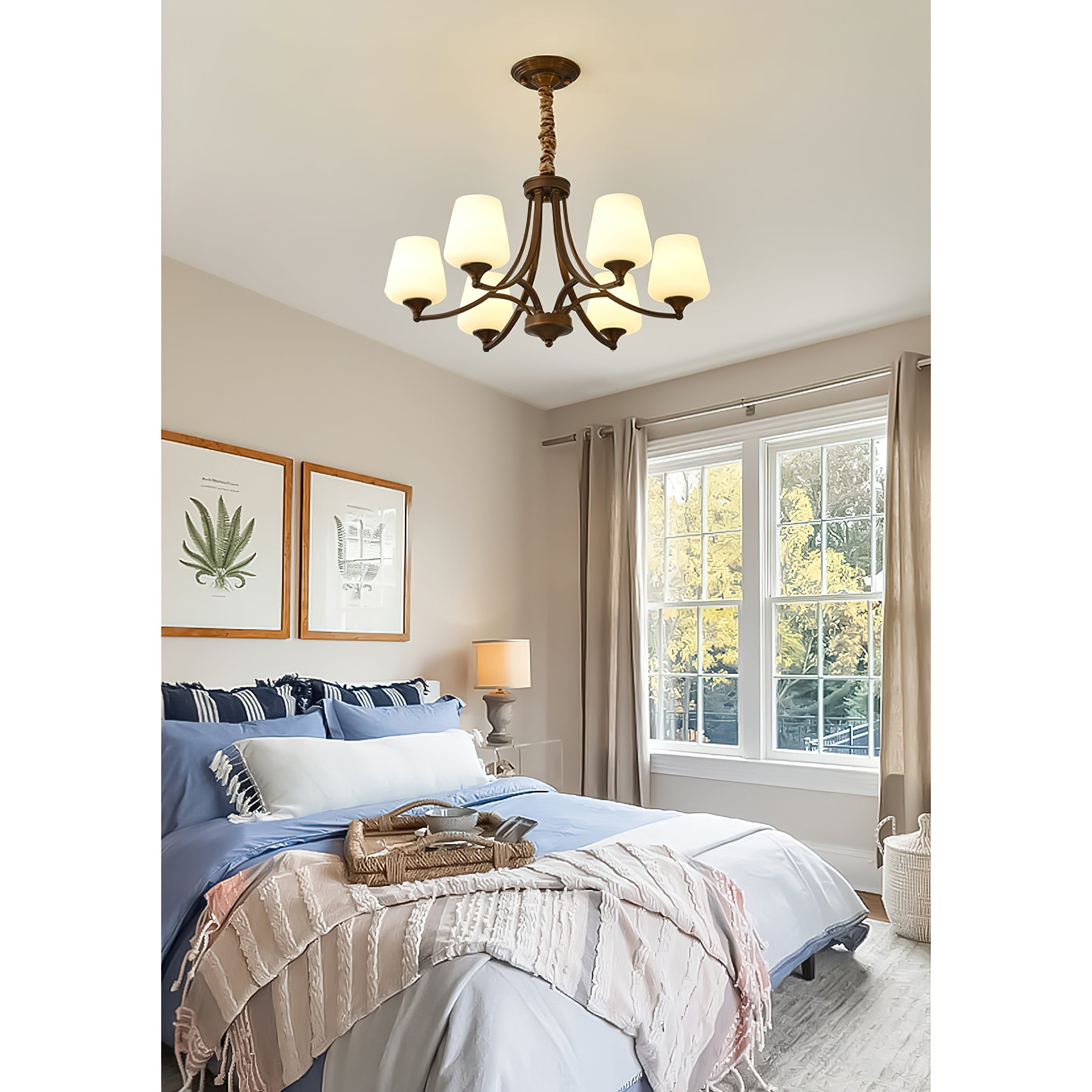 Ulrinara Chandelier Laiton Verre Luxe Postmoderne Salon - Neutralighting