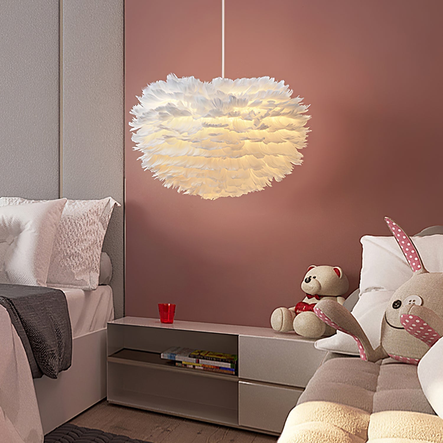 Goose Lampe suspendue à plumes - Neutralighting