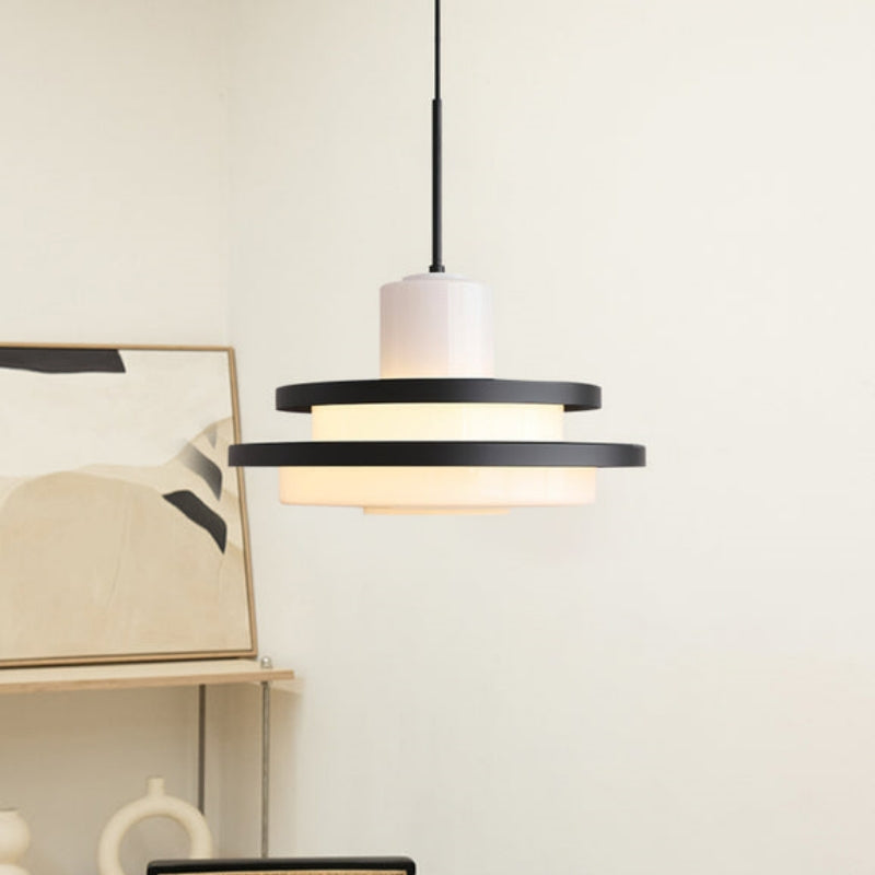 Valentina Milieu du Siècle Bauhaus Suspension Verre Chambre à Coucher Salle à Manger - Neutralighting