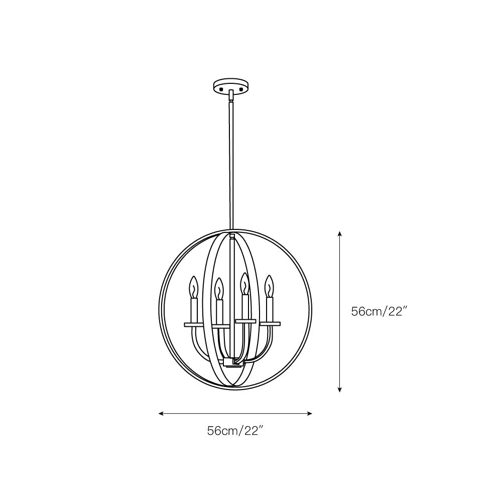 Icarila Suspension Métal Laiton Industriel Vintage Salon - Neutralighting
