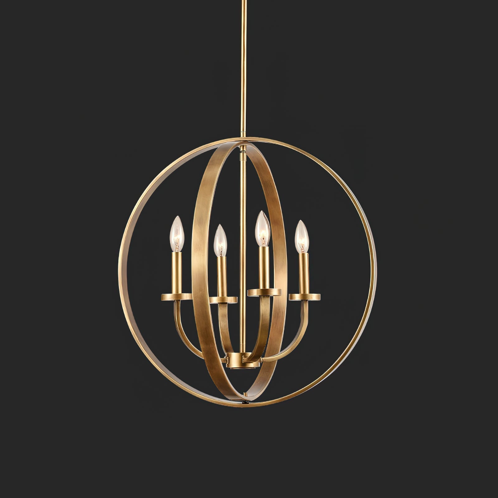 Icarila Suspension Métal Laiton Industriel Vintage Salon - Neutralighting