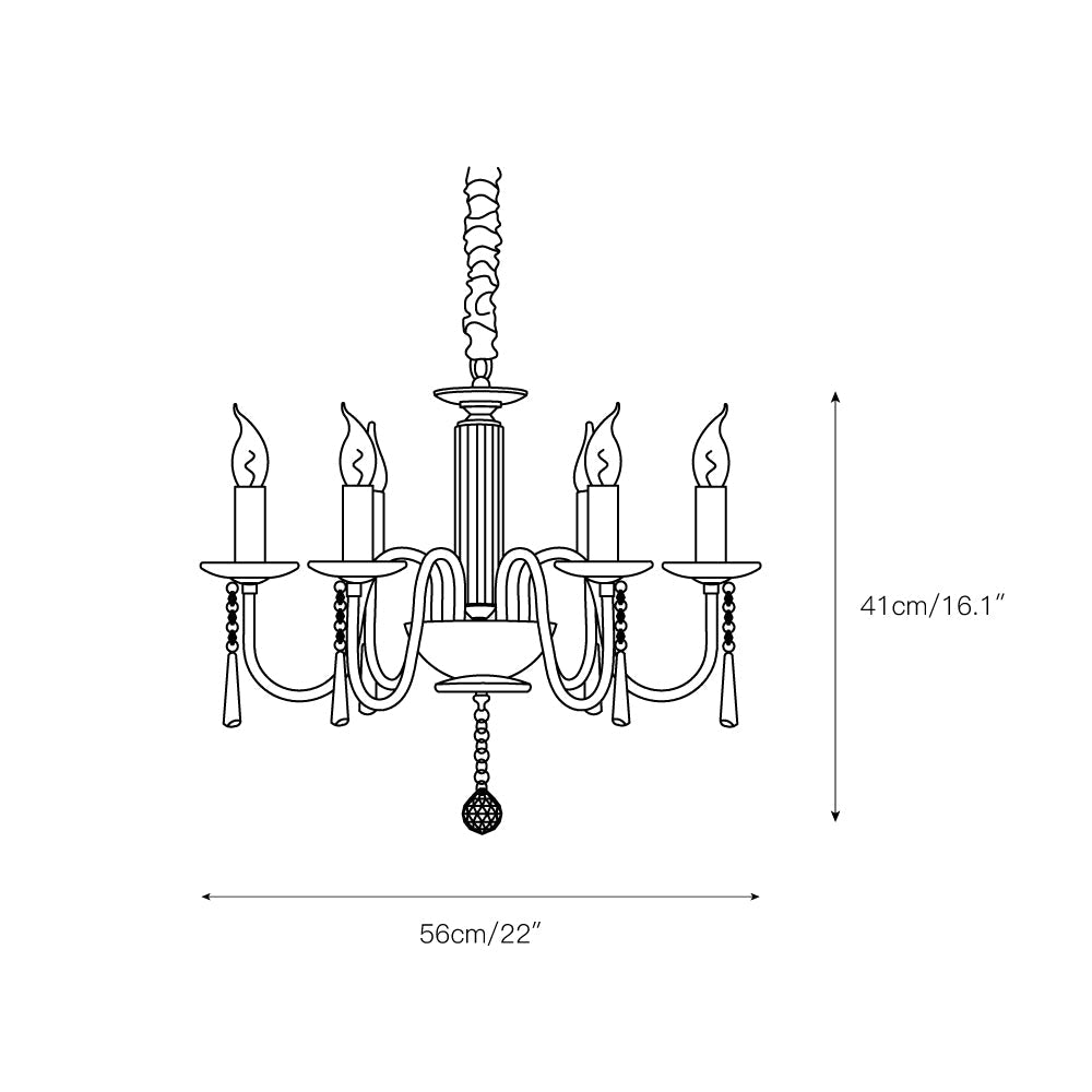 Ilphaara Postmodern Luxury Brass Crystal Chandelier - Lamp Copper