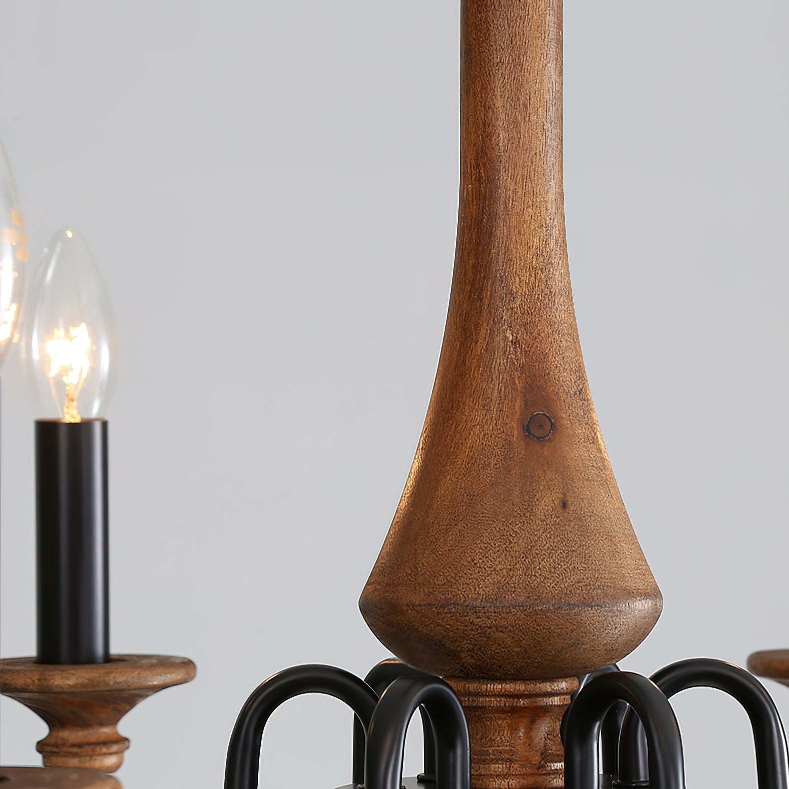 Alzorila Vintage Industrial Hand-carved Metal Chandelier - Lamp Copper