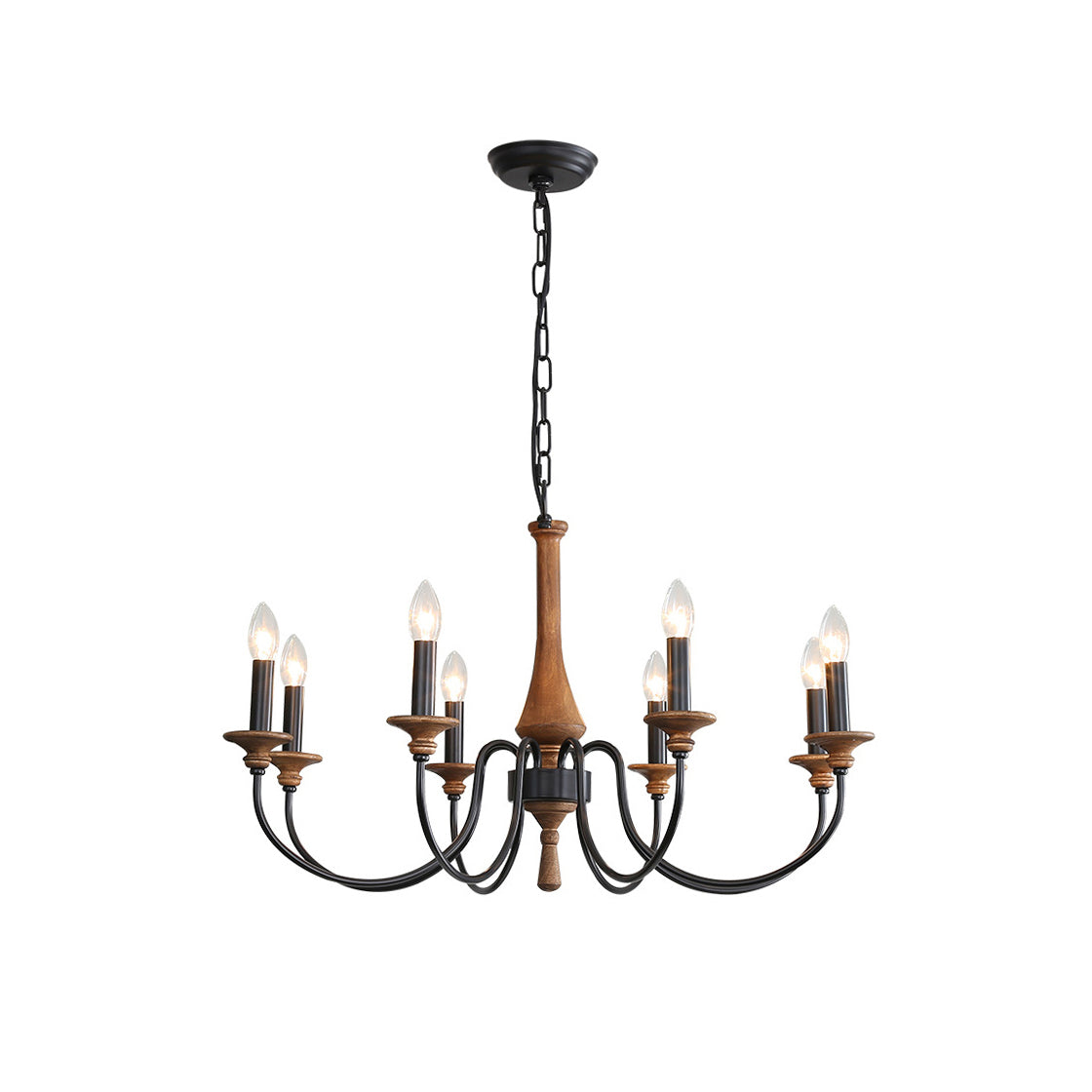 Alzorila Vintage Industrial Hand-carved Metal Chandelier - Lamp Copper