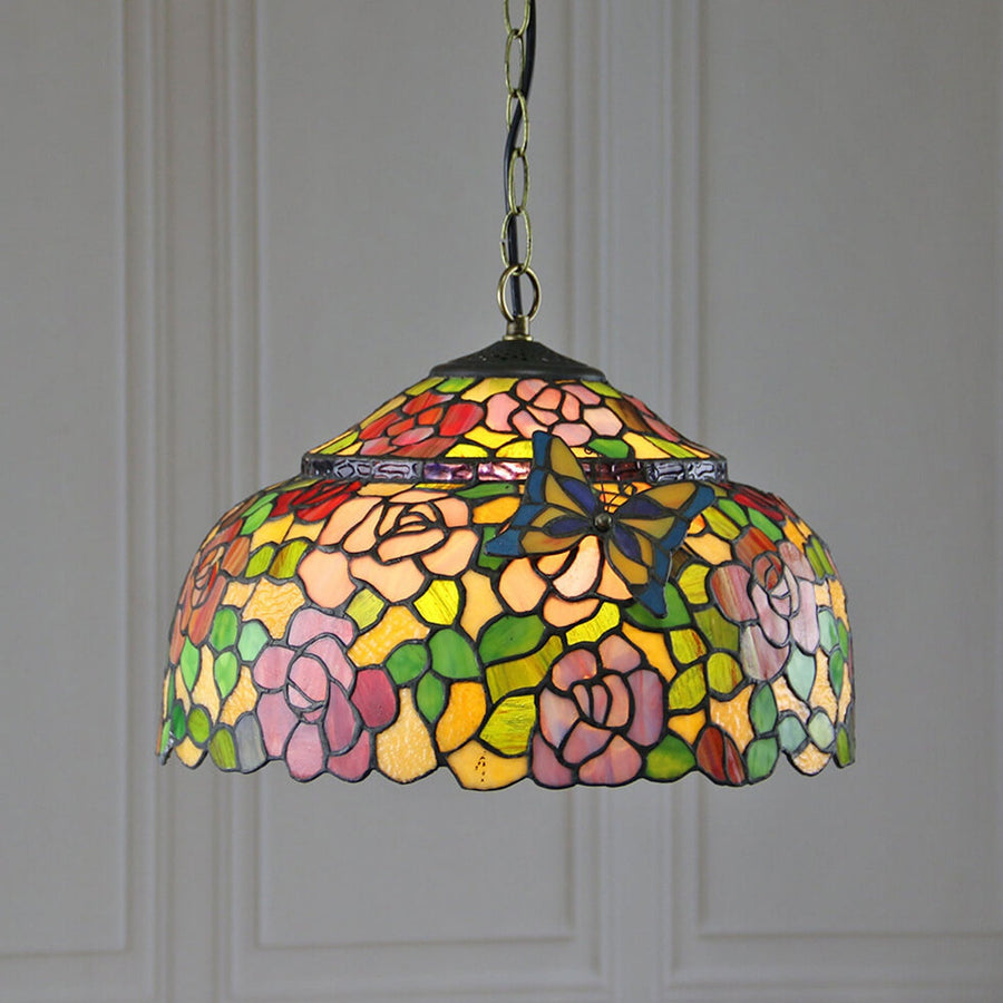 Tiffany Rétro Vintage Suspension Luxe Design Verre Salon - Neutralighting