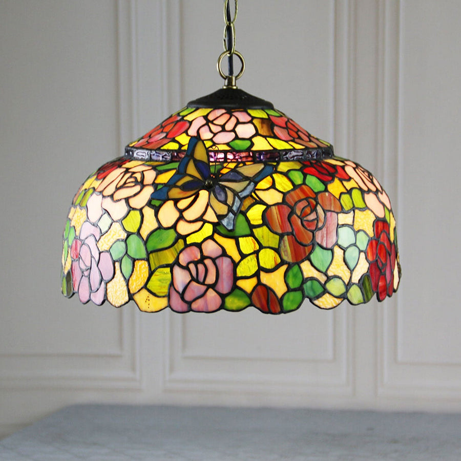 Tiffany Rétro Vintage Suspension Luxe Design Verre Salon - Neutralighting