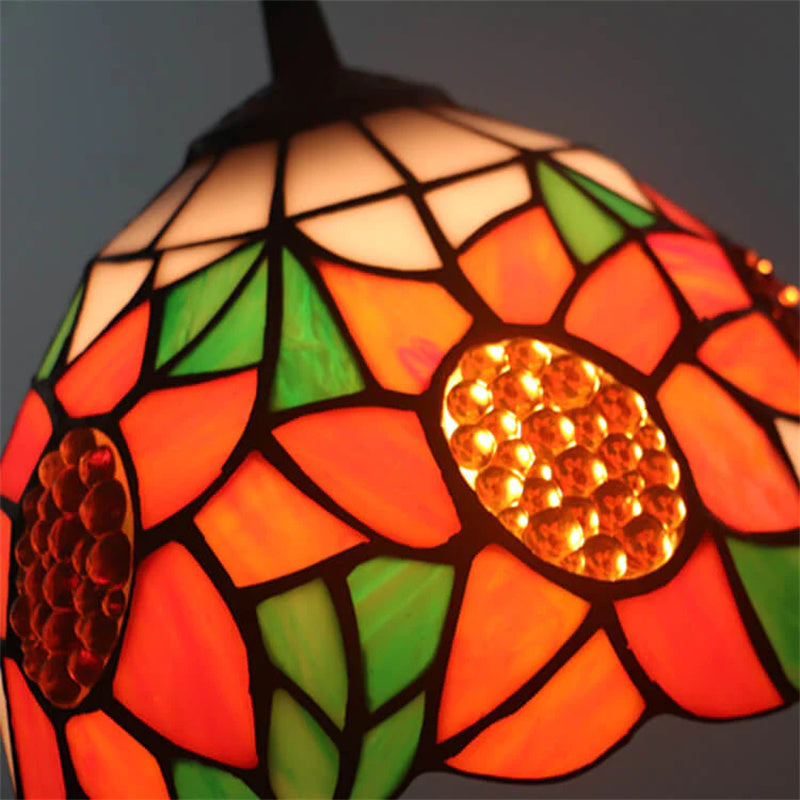 Tiffany Rétro LED Suspension Métal Verre Salon/Bar - Neutralighting