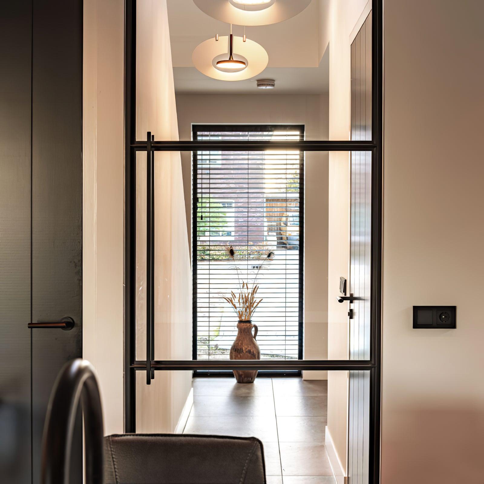 Solara Lampe suspendue ovale à anneau géométrique - Neutralighting