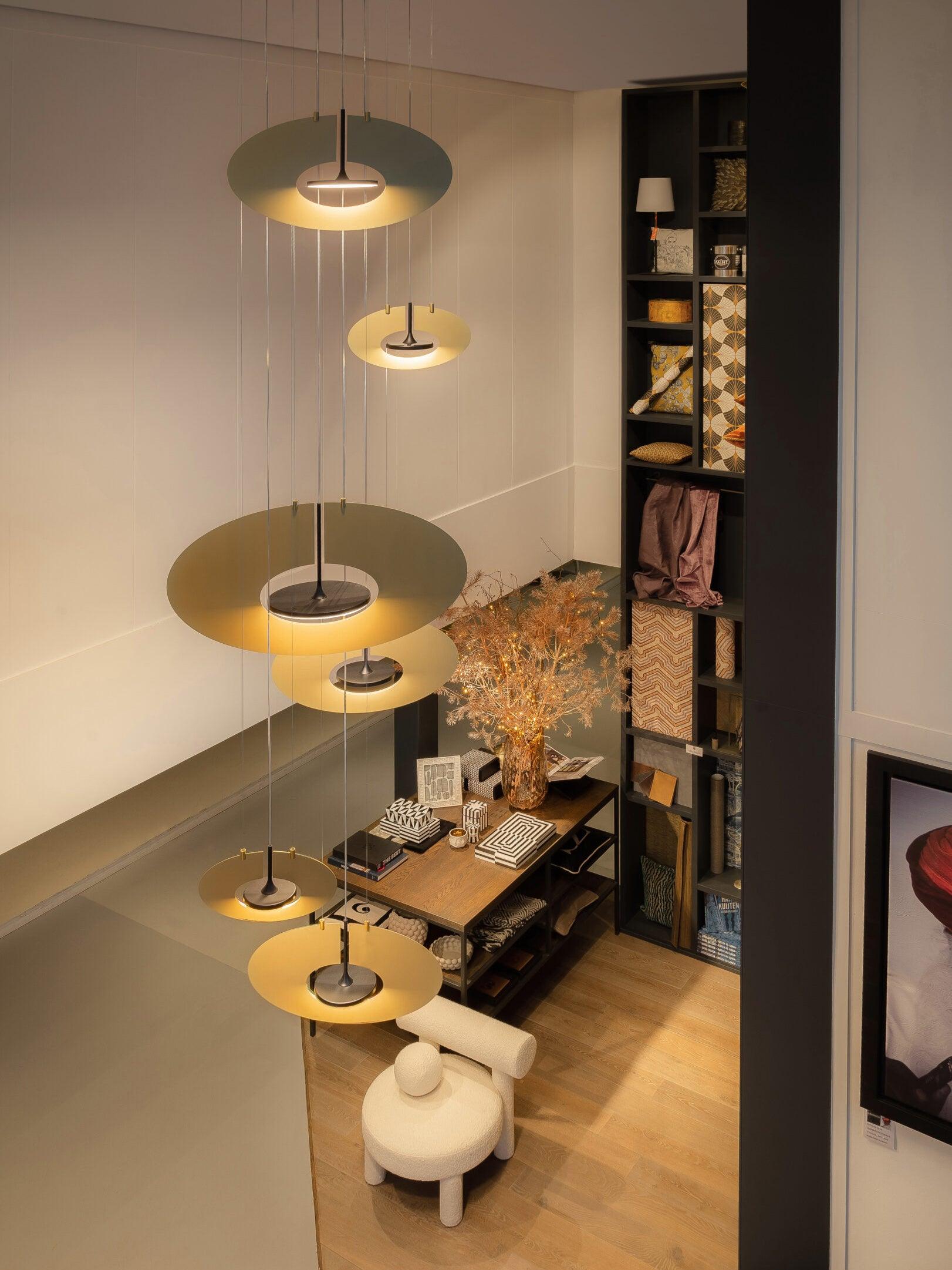 Solara Lampe suspendue ovale à anneau géométrique - Neutralighting