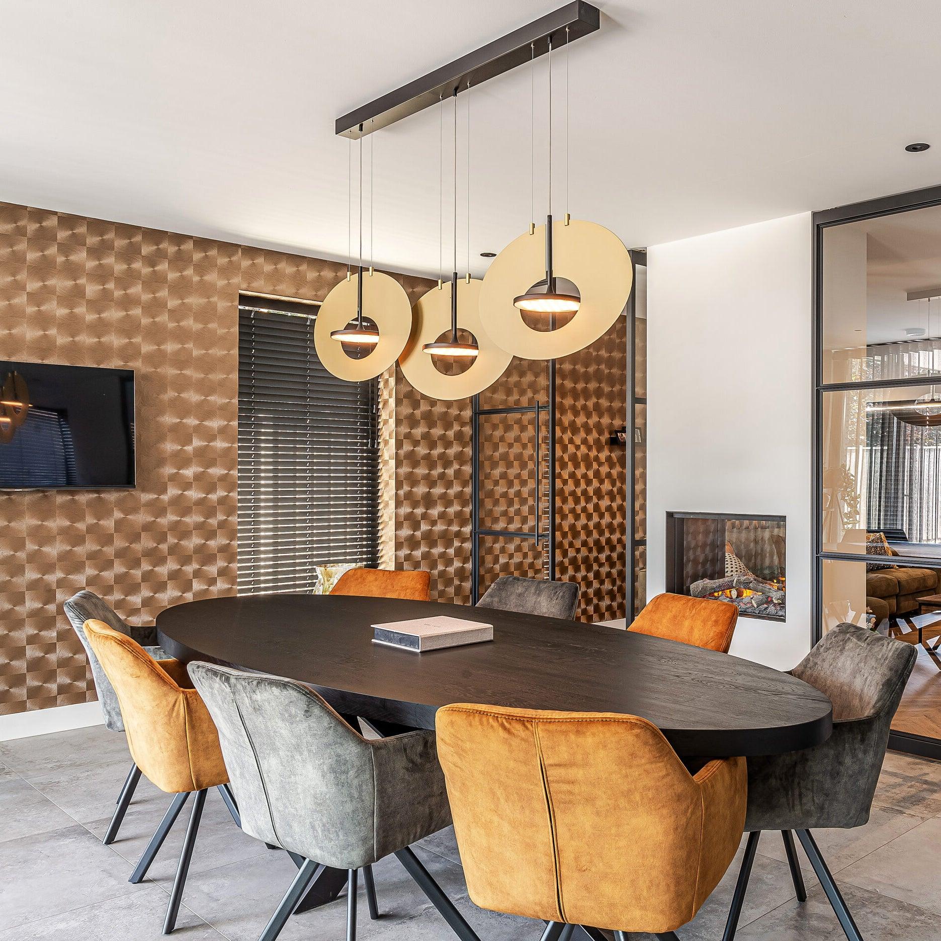 Solara Lampe suspendue ovale à anneau géométrique - Neutralighting