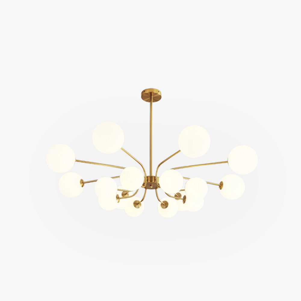 Valentina Moderne LED Lustre Chromé/Or Salon/Chambre À Coucher