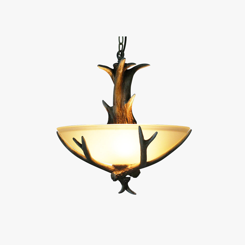 Silva Rétro LED Suspension Bois Verre Salle À Manger/Salon - Neutralighting