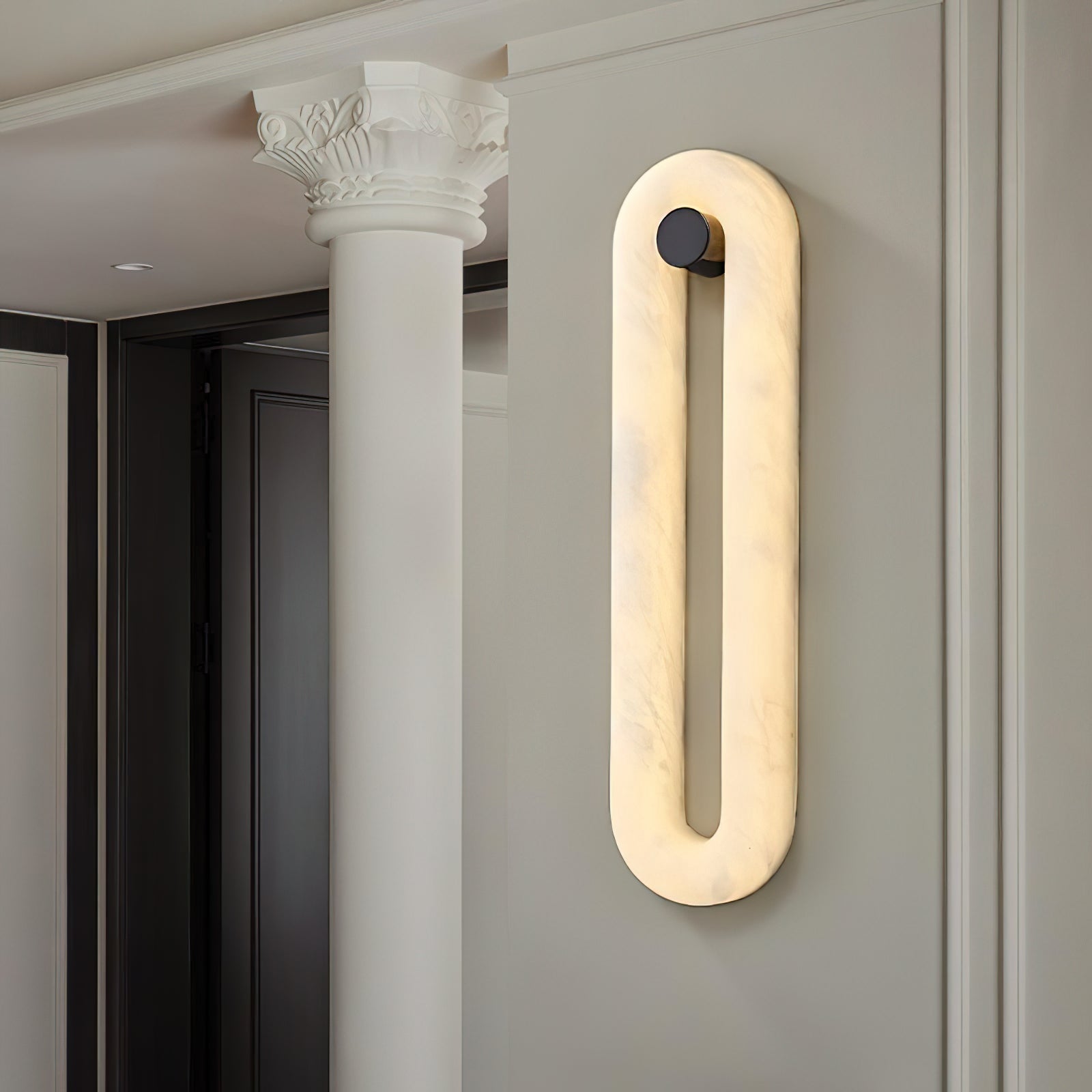 Mydorel Applique Murale Laiton Albâtre Moderne Salon - Neutralighting