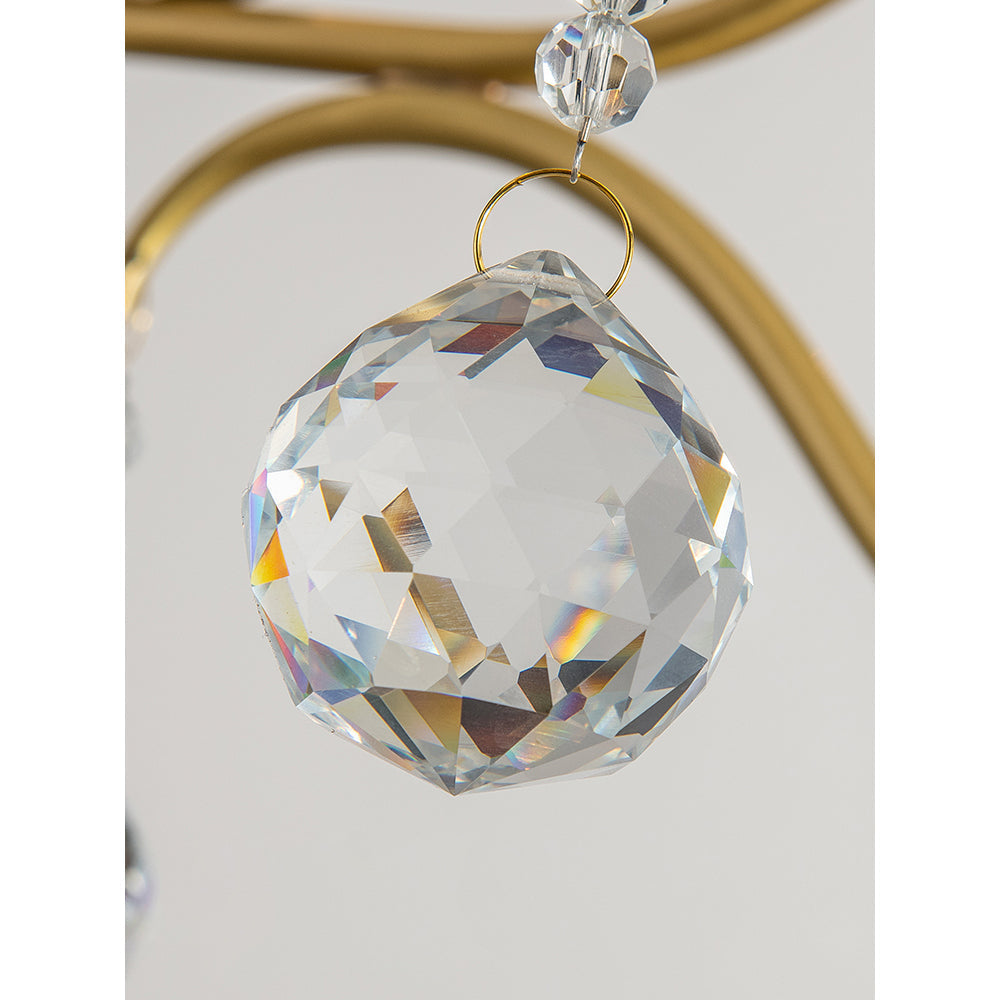 Ulliria Postmodern Luxury Brass Crystal Chandelier - Lamp Copper