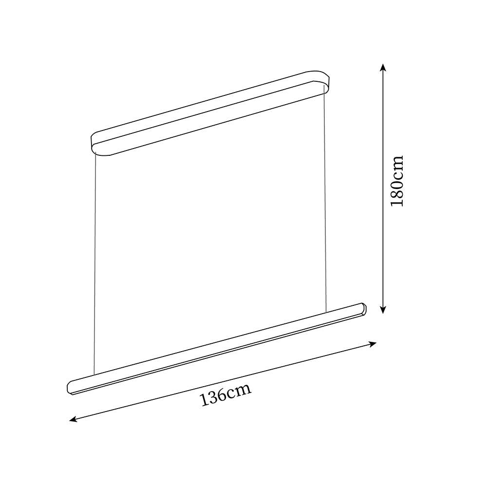 FarettoLampe Pendante Linéaire Industrielle Minimaliste - Neutralighting