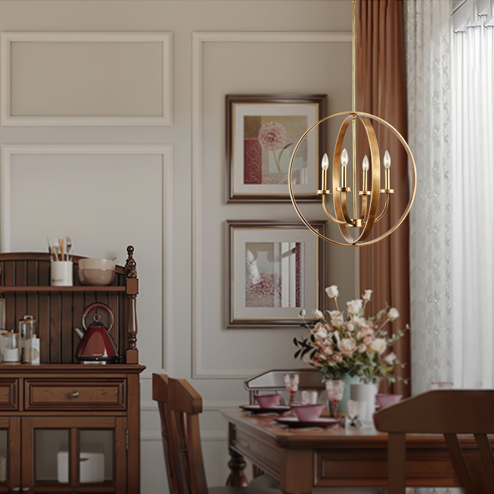 Farmhouse Lantern Chandelier - Blowlighting