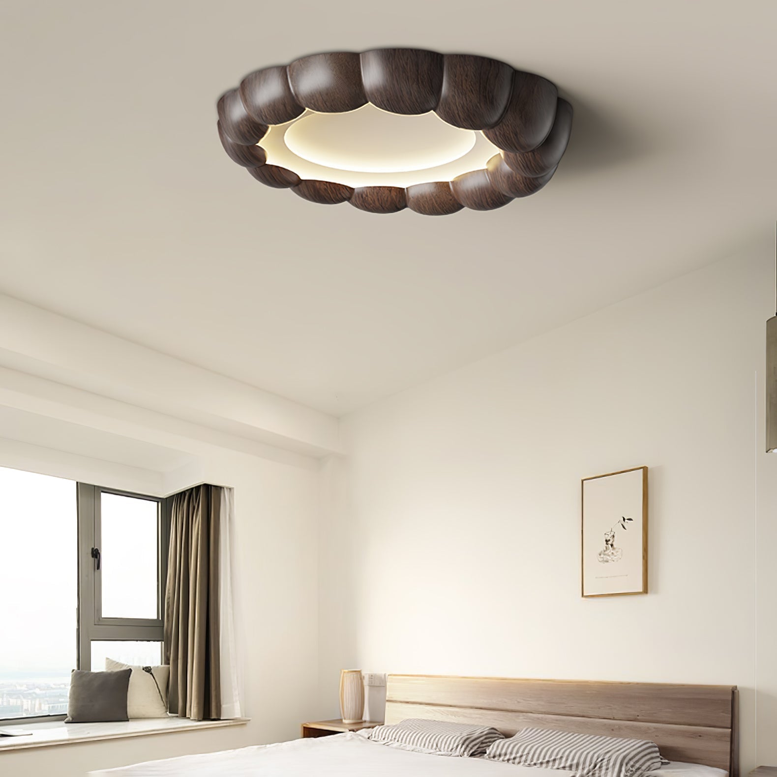 Eraeiel Traditional Elegance Ripple Ceiling Lamp - Neutralighting