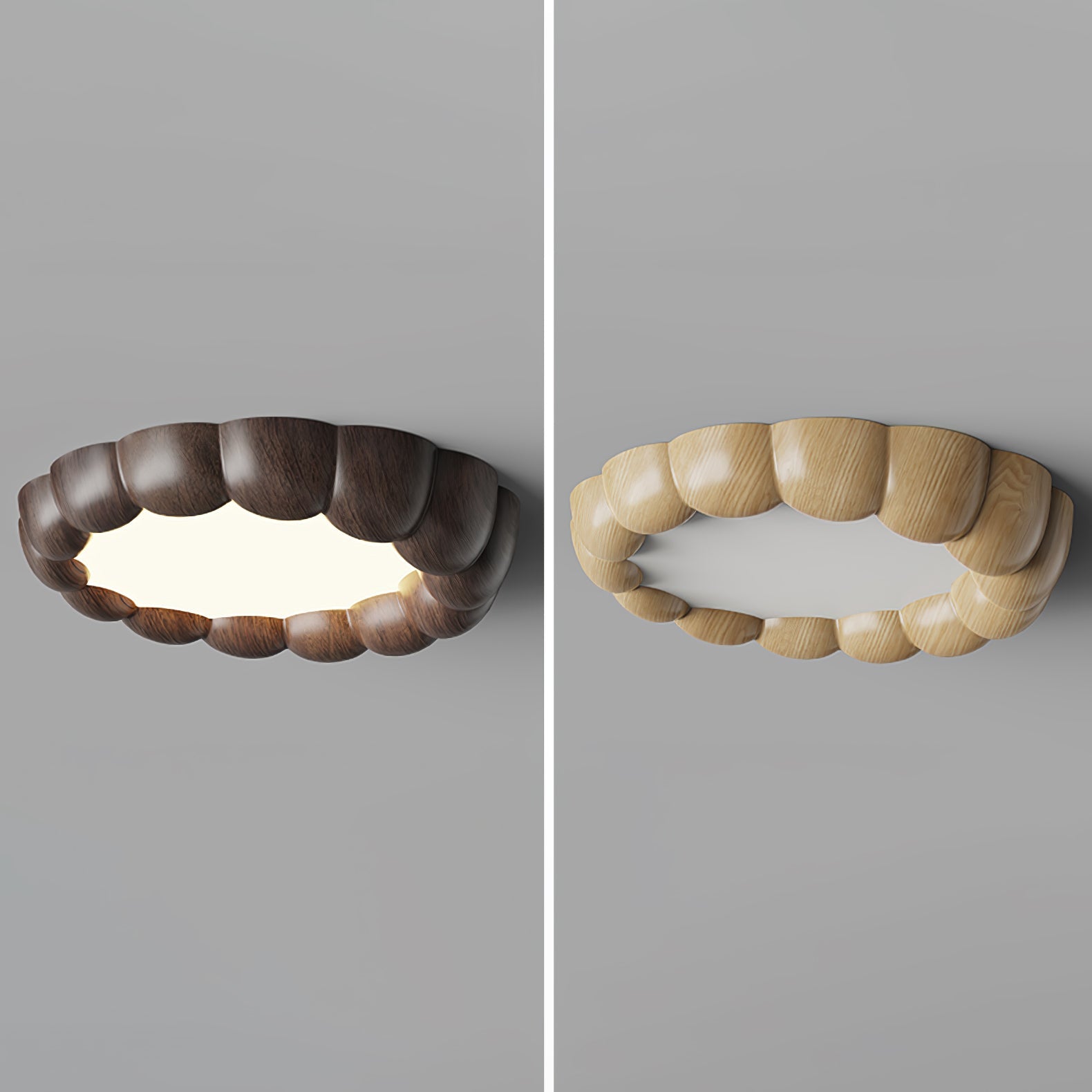 Eraeiel Traditional Elegance Ripple Ceiling Lamp - Neutralighting