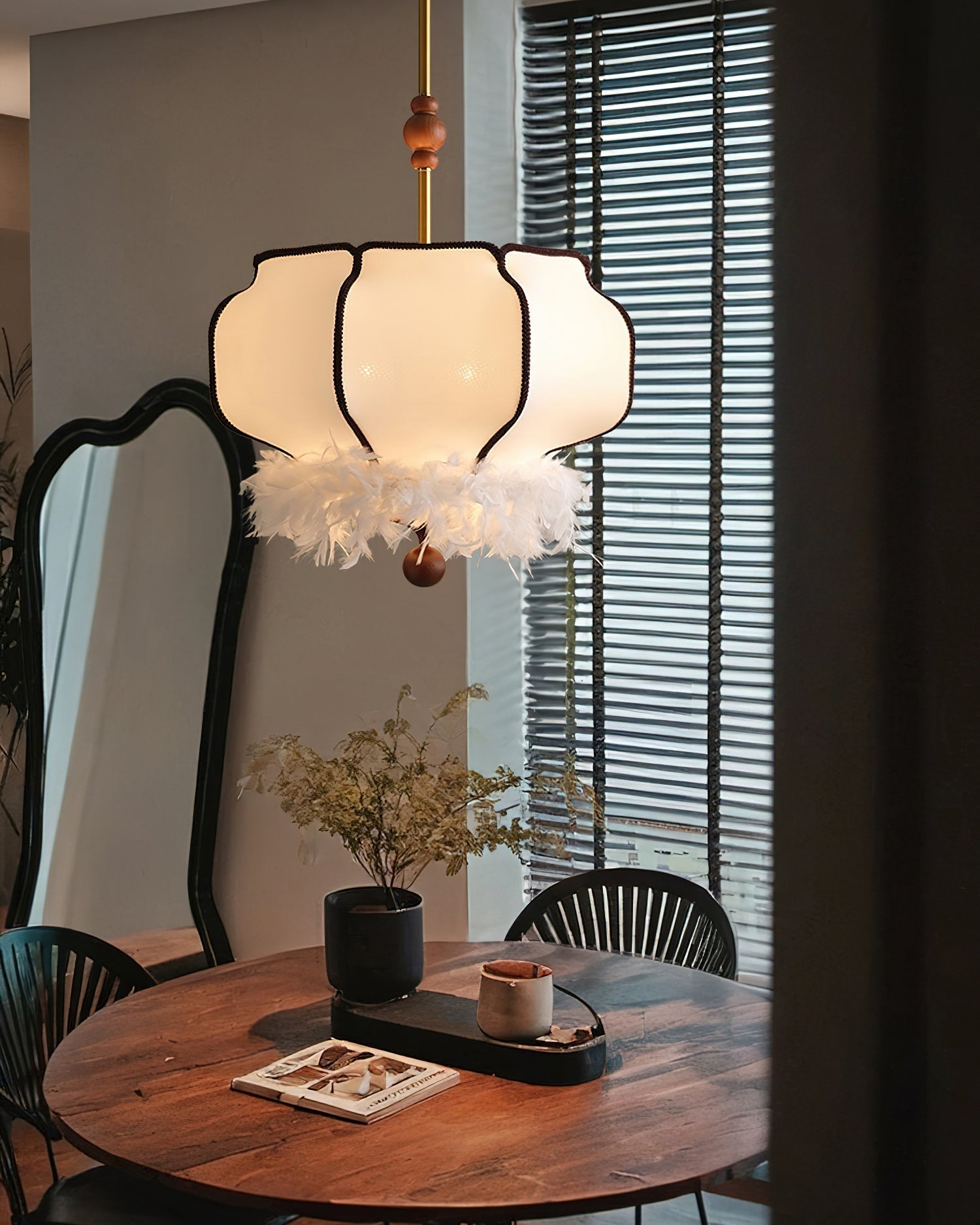 Feathered Lantern Pendant Light - Blowlighting