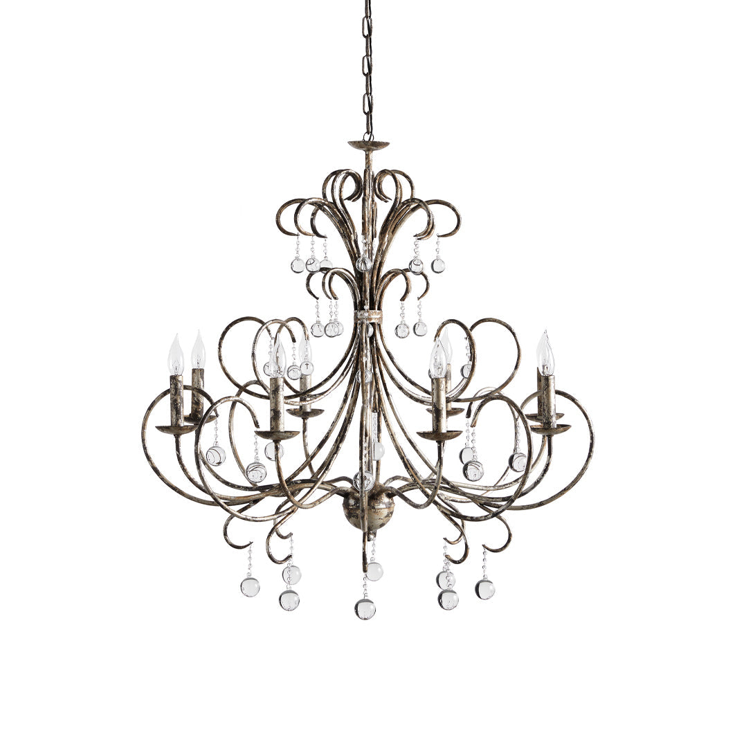 Ermira Postmodern Luxury Glass Crystal Chandelier - Lamp Copper