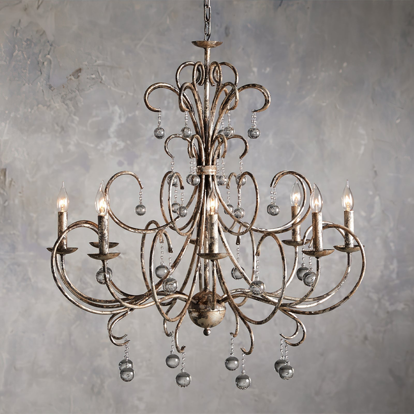 Ermira Postmodern Luxury Glass Crystal Chandelier - Lamp Copper