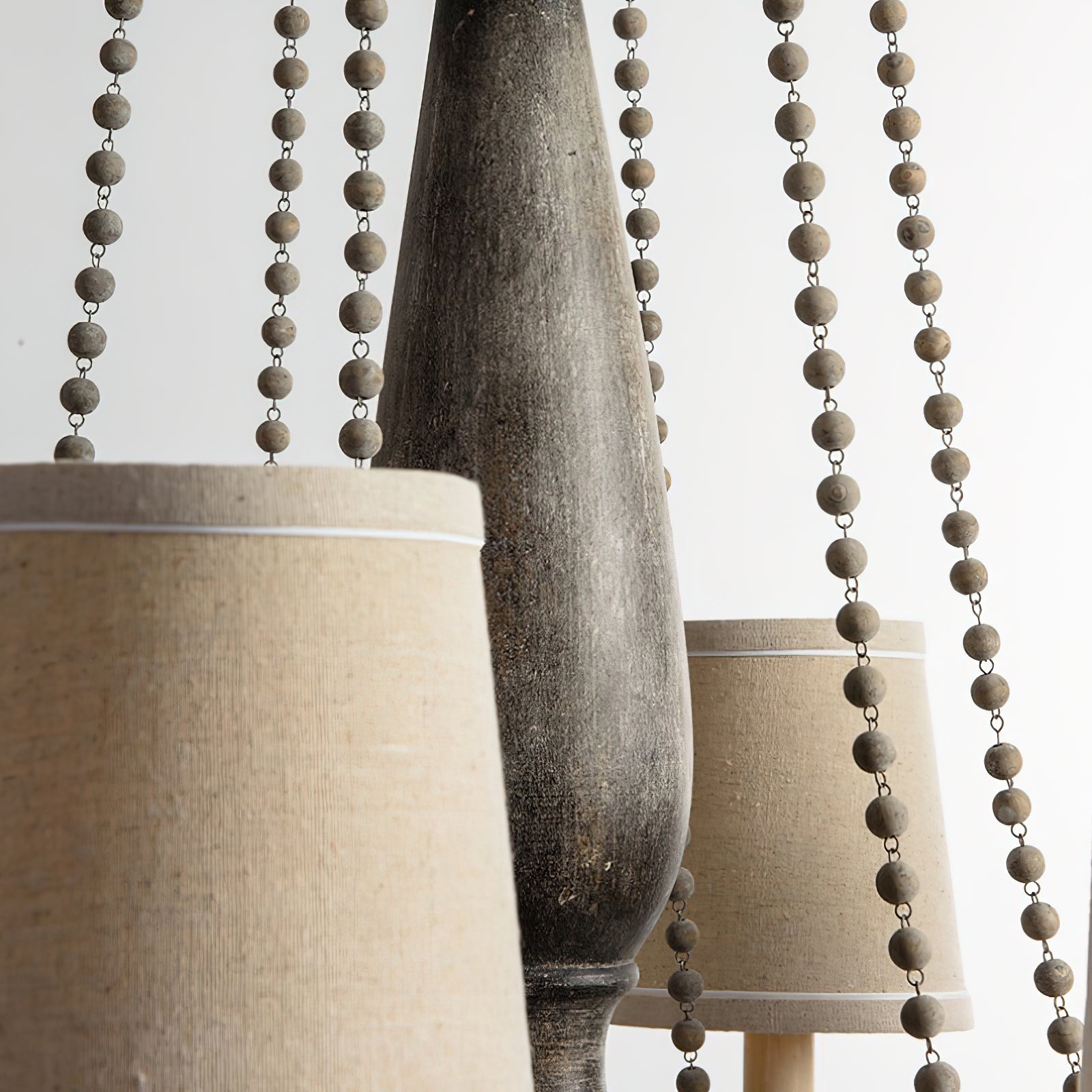 Arshaor Postmodern Luxury Wooden Metal Chandelier - Lamp Copper