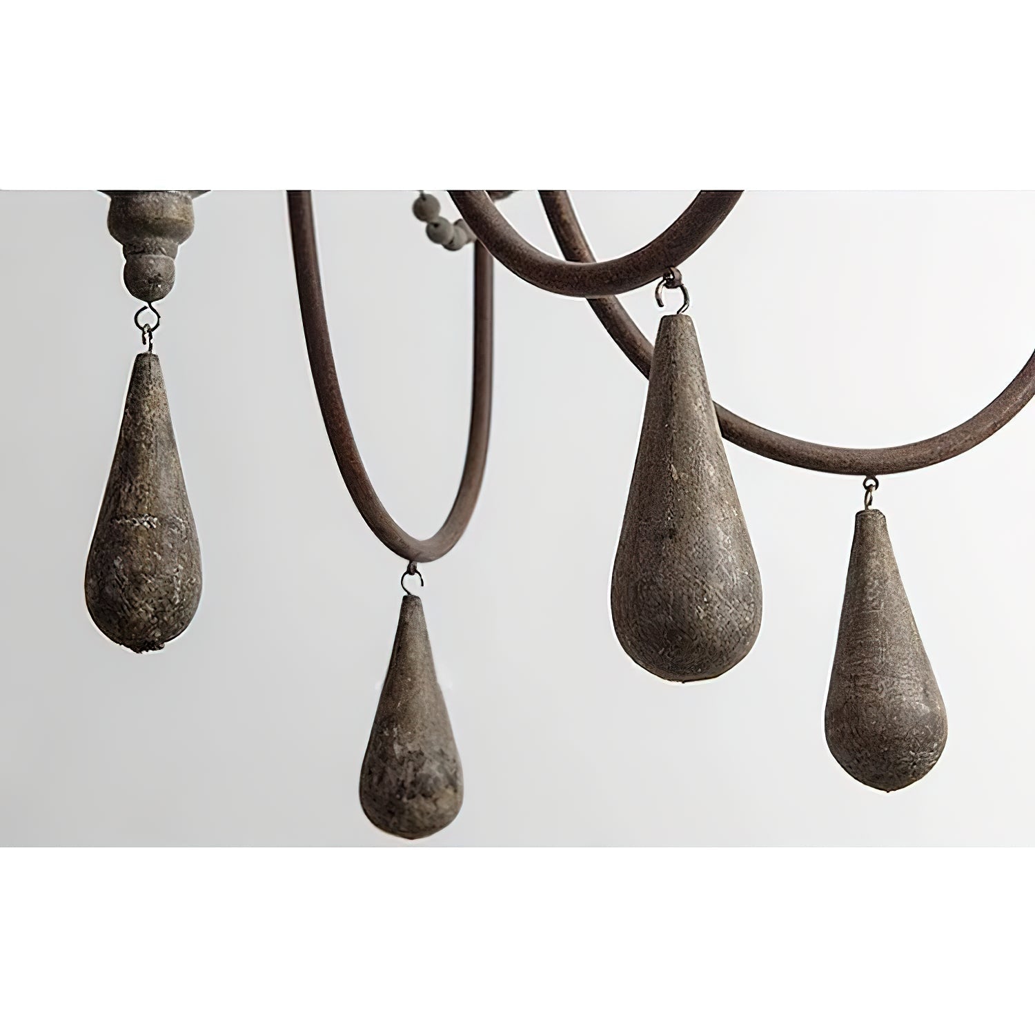 Arshaor Postmodern Luxury Wooden Metal Chandelier - Lamp Copper