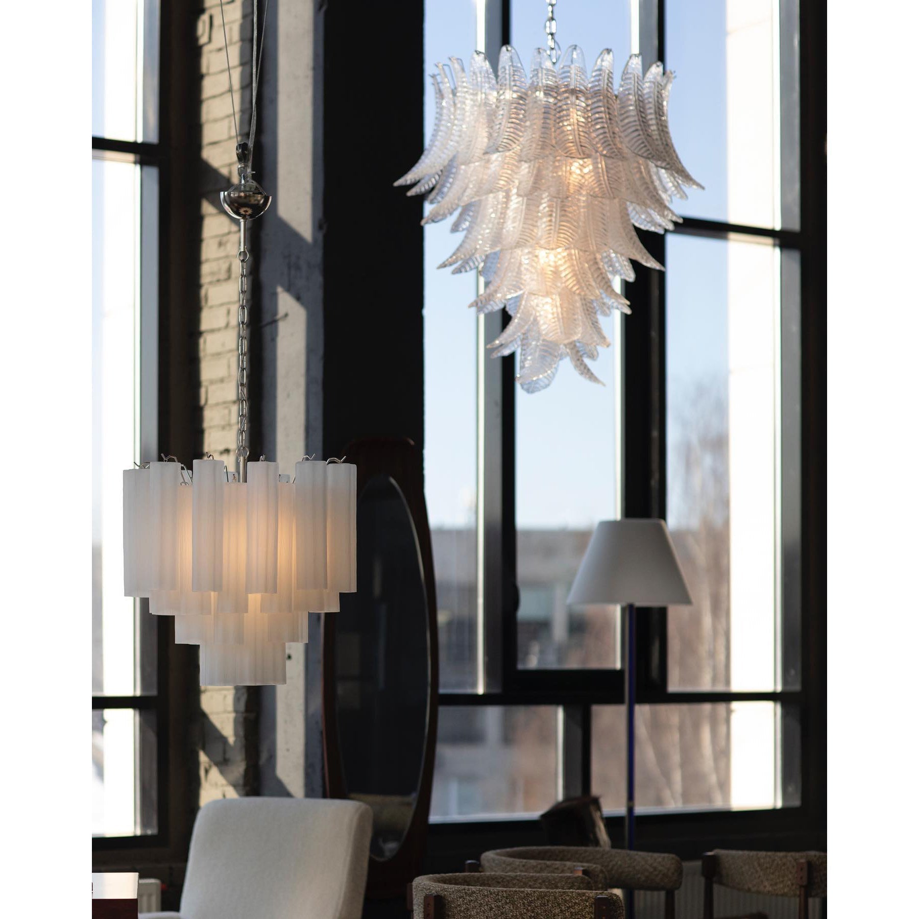 Ersoran Lustre Métal Verre Luxe Postmoderne - Neutralighting