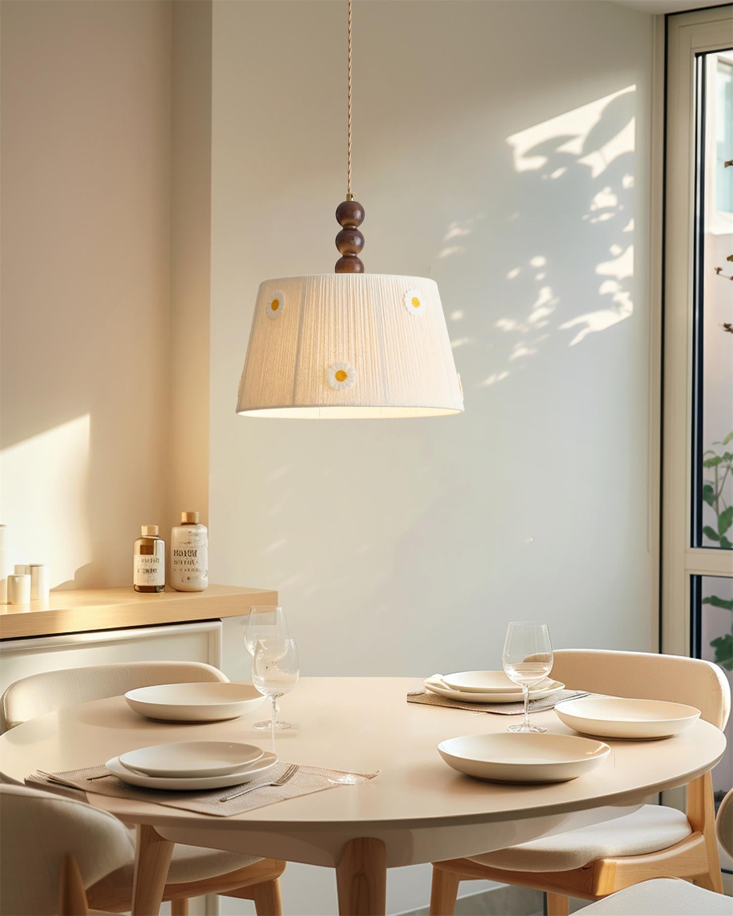 Tatum Lampe Pendante Minimaliste en Bois - Neutralighting