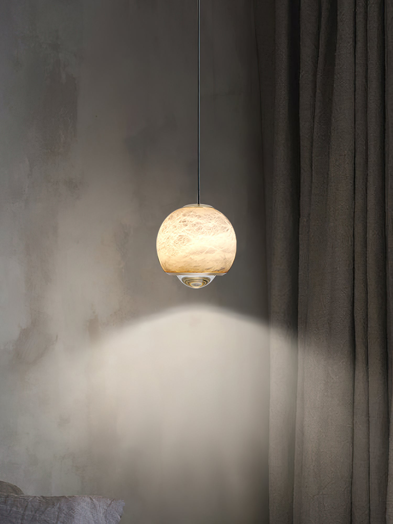 Zephaan Suspension Laiton Albâtre Moderne Minimaliste - Neutralighting