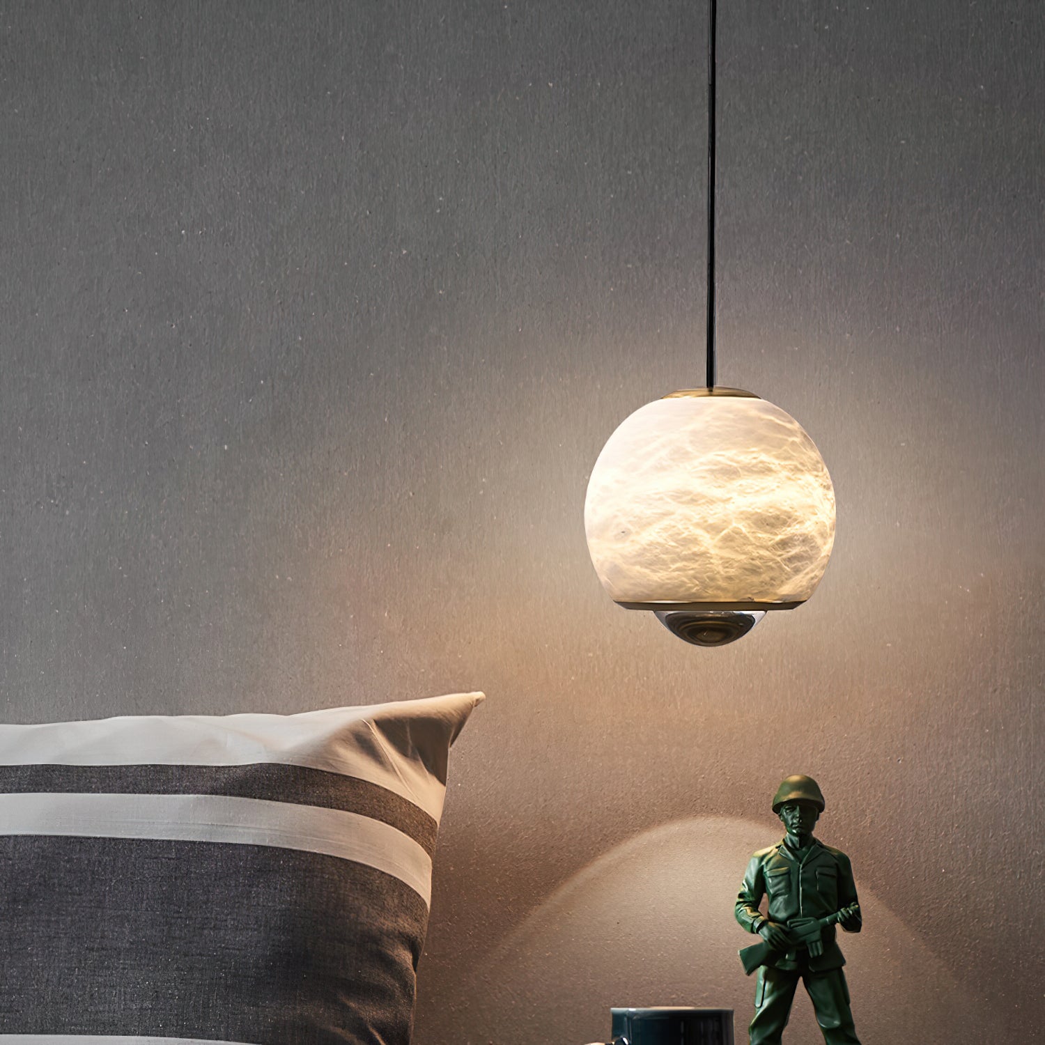 Zephaan Suspension Laiton Albâtre Moderne Minimaliste - Neutralighting