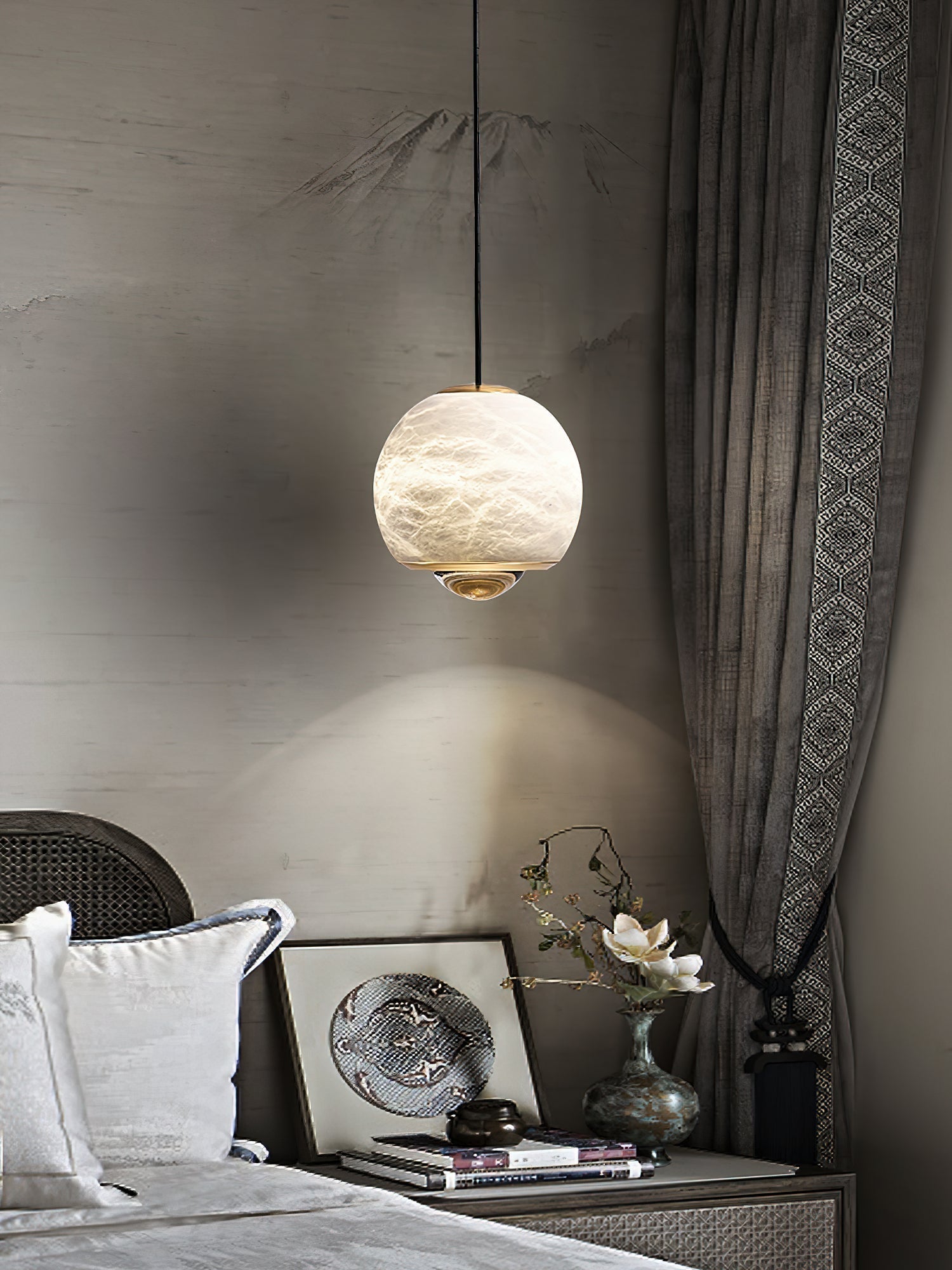 Zephaan Suspension Laiton Albâtre Moderne Minimaliste - Neutralighting