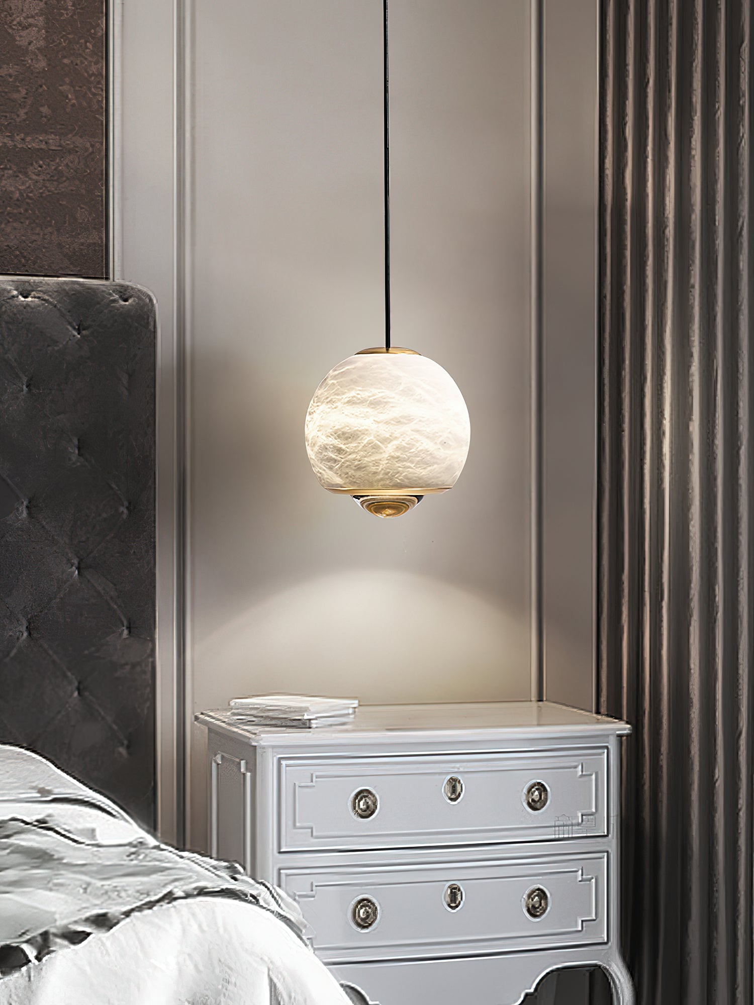 Zephaan Suspension Laiton Albâtre Moderne Minimaliste - Neutralighting