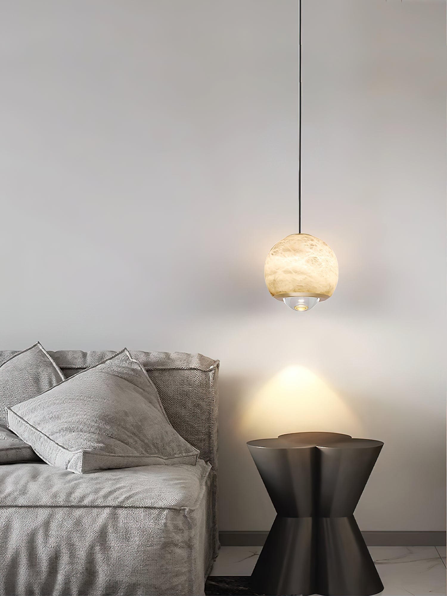 Zephaan Suspension Laiton Albâtre Moderne Minimaliste - Neutralighting