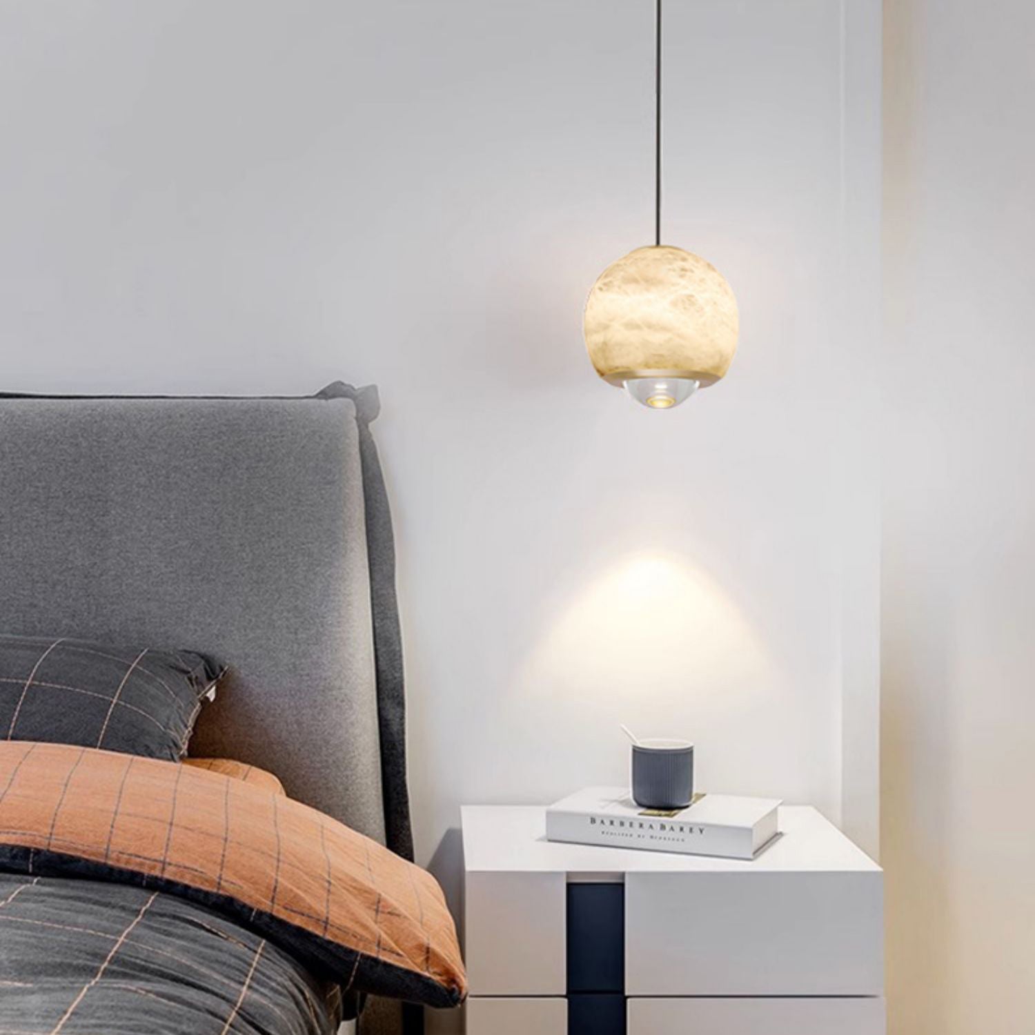 Zephaan Suspension Laiton Albâtre Moderne Minimaliste - Neutralighting
