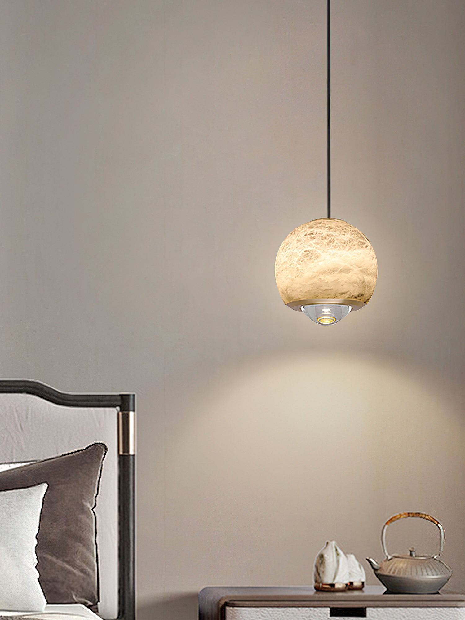 Zephaan Suspension Laiton Albâtre Moderne Minimaliste - Neutralighting