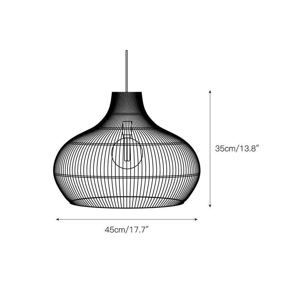Elsilira Suspension Rotin Élégance Naturelle - Neutralighting